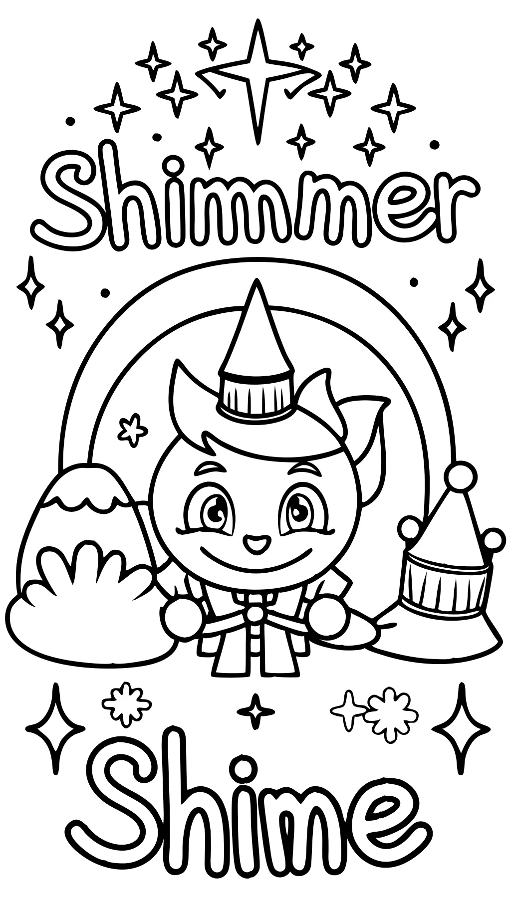 Páginas para colorear de Shimmer & Shine